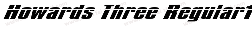 Howards Three Regular1000字体转换